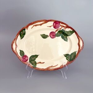 Vintage Franciscan Apple Oval Serving Platter 14” Earthenware Made In California